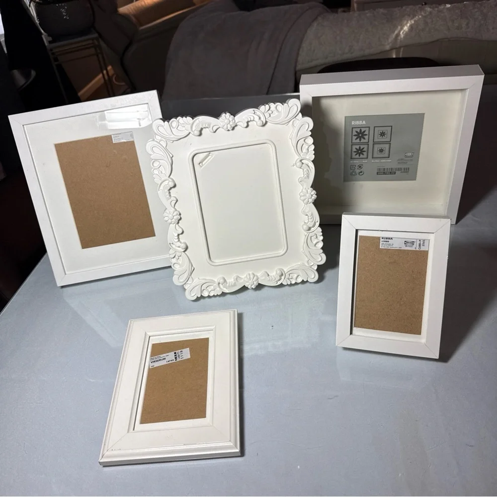 IKEA Lot Of 5 CottageCore Frames Ribba Karsholm Photo Picture Bundle Collage Min